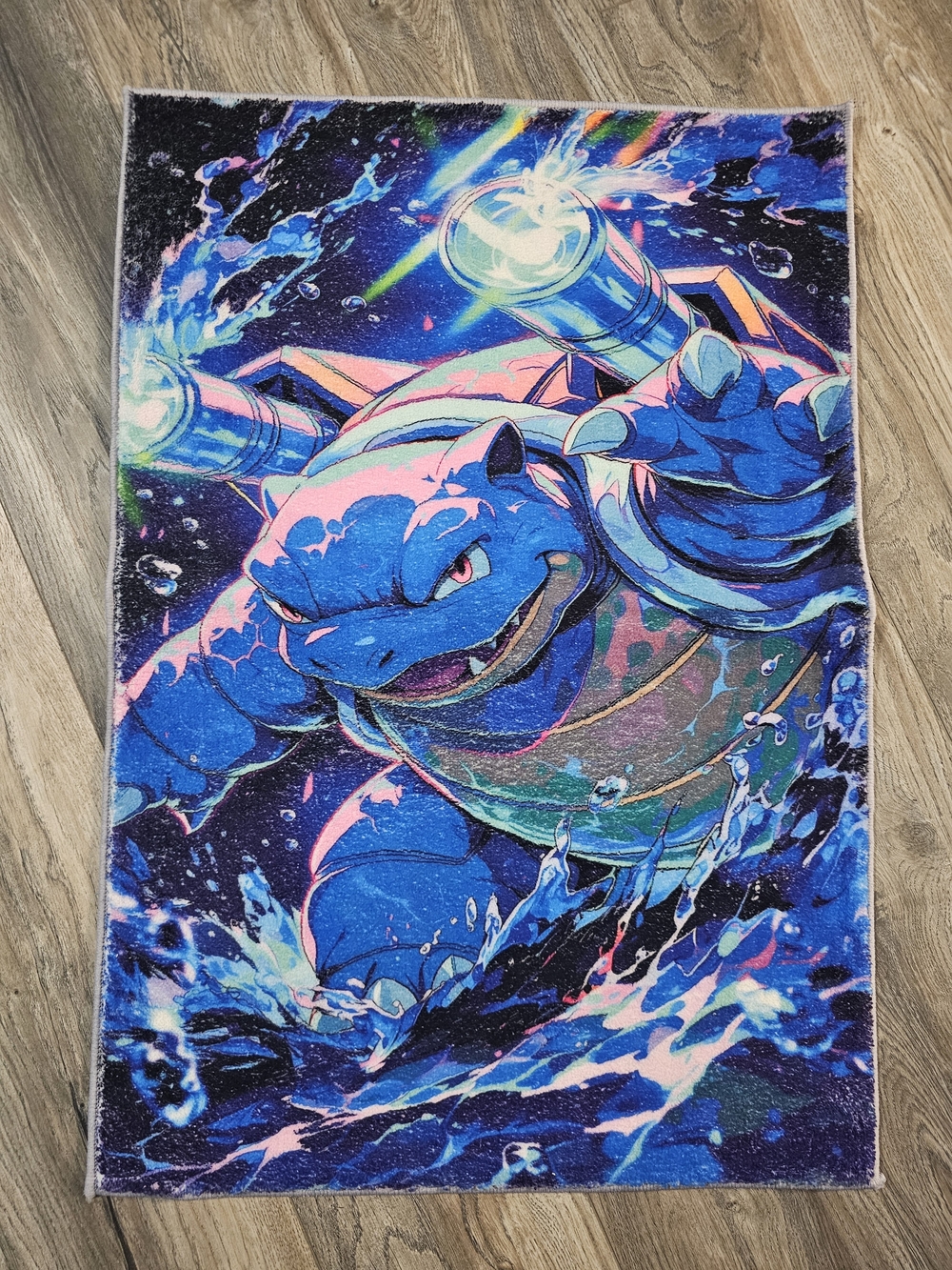 Pokémon Blastoise Plush-Style Throw Blanket - Blue